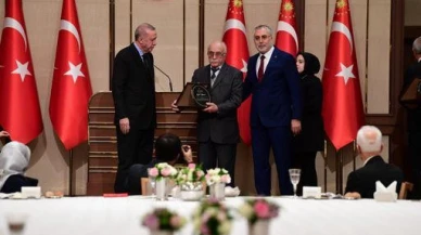 Mehmet Usta'ya Cumhurbaşkanı Erdoğan'dan Plaket