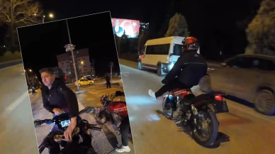 Polisin Trafiği Tehlikeye Atan Motosikletlileri İlginç Yöntemle Yakaladı