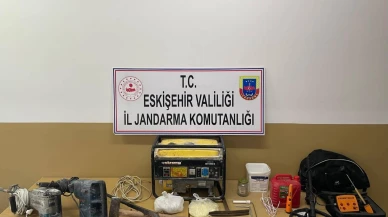 Eskişehir’de Kaçak Kazı Yapan 2 Şüpheli Suçüstü Yakalandı